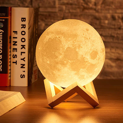 Moon Lamp Light LED Night Lights for Kids Room Warm White