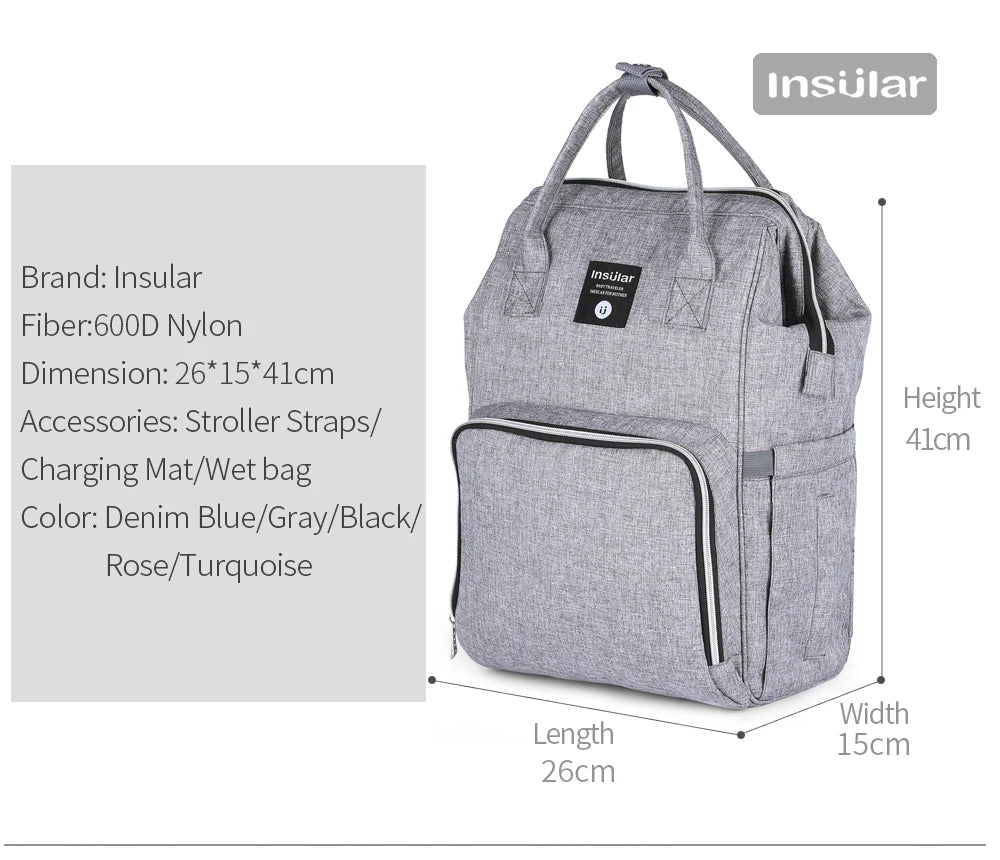 Insular Baby Diaper Bag Backpack